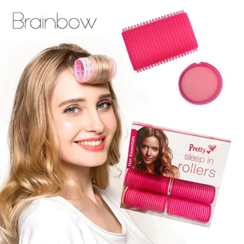 Brainbow 6pcs/pack Veľké Samostatne Grip Vlasy Valčeky Mäkké Penové Špongie Akejkoľvek Veľkosti Vlasy DIY Salon Hair Valčeky Curl Vlasy Nástroje