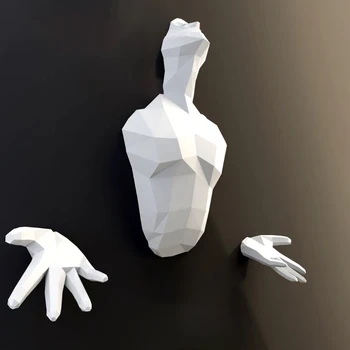 Break Out Od Steny 3D Papier Model Ručné DIY Stenu Papercraft Domova Dekorácie Hádanky Educational DIY Deti Hračky