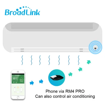 Broadlink RM4pro WiFi IR+RF WIFI Diaľkové ovládanie Smart Home Automation Kompatibilné Alexa Amazon, Google Domov mini Asistent