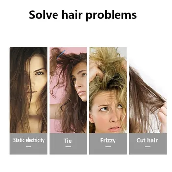Brushy Anti Klit Hairbrush Ženy Ženské Vlasy, vlasovú Pokožku, Hairbrush Pre Salón Detangle Špirála Mokré Vlasy, Masáž S&nylonovou Kefou C O5J9