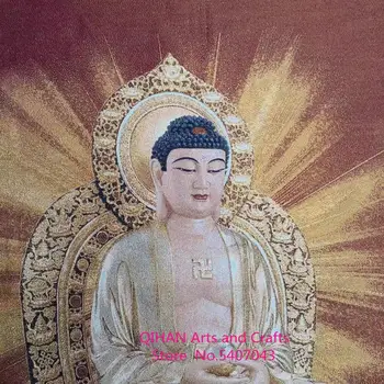 Buddha šakjamúni tantrické budhistické náboženské výšivky stroj výšivky nádherných gobelín su výšivky