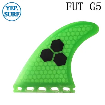 Budúcnosť G5 Fin zelená Honeycomb Surf Plutvy Budúcnosti Kostra Plutvy Surfovať Quilhas