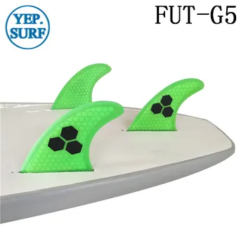 Budúcnosť G5 Fin zelená Honeycomb Surf Plutvy Budúcnosti Kostra Plutvy Surfovať Quilhas