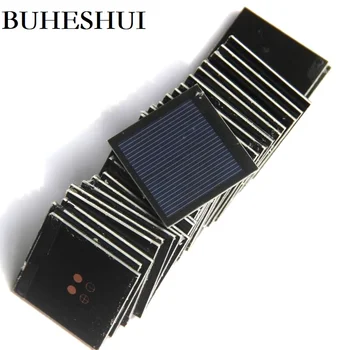 BUHESHUI 0,2 W 1V 500MA Mini Solárny Panel Polykryštalických Solárnych Buniek Modul DIY Solárne Nabíjačky Batérií Štúdia Epoxidové 40*40 MM 10pcs