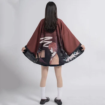 Bungou Túlavých Psov Japonský kimonos žena kimono cardigan Osamu Dazai cosplay tričko, blúzka pre ženy yukata lete kimono
