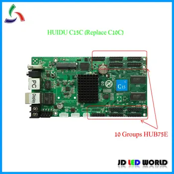 C15C/C15C WIFI (nahradiť HUIDU C10C)RGB video led displej regulátora karty 10 skupín HUB75E podporuje P2 P2.5 P3 P4 P5 P6 P8 P10