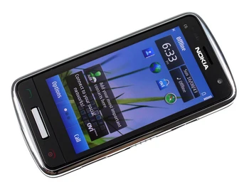 C6-01 Nokia Odomknutý, originál 3.2 palcový mobilný mobilný telefón GSM 3G WIFI GPS 8MP 1 GB interná pamäť, 1 rok záruka doprava Zadarmo