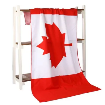 CA Kanadskej vlajky javorového listu vlajky Uterák na Sušenie Žinku Plavky Sprcha 70*140 1pcs