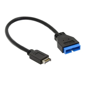 CableCC USB 3.1 Predný Panel Hlavičke USB 3.0 20kolíkový Hlavičky Predlžovacieho Kábla 20 cm pre základnú Dosku ASUS