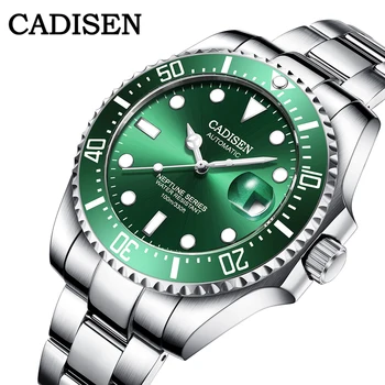 CADISEN Dizajn Pohyb NH35 Sledovať Mužov Značky Luxusné Automatické Hodinky Pre Mužov, Mechanické náramkové hodinky Hodiny Relogio Masculino