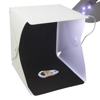 Cadiso Prenosné LED Svetla Skladanie Studio Plošných Mäkké Box 24 cm 9