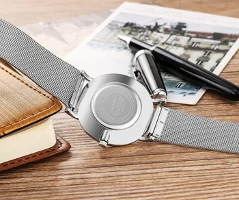 CAGARNY módny trend jednoduché pánske quartz hodinky luxusné športové business ultra-tenké nerezová oceľ remienok darček kvality Relogio