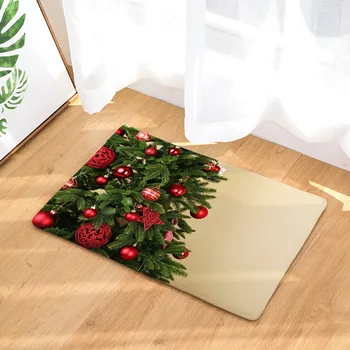 CAMMITEVER Vianočný Stromček Snow Flake 3D Koberec Obývacej Izby, Spálne, Anti-slip Podlahové Rohože Koberce, Kuchyňa