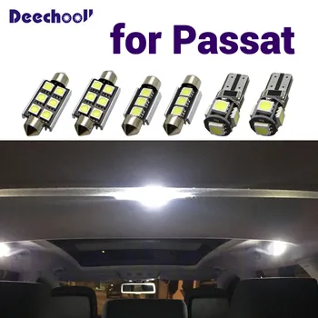 Canbus LED špz lampa+interiér dome mapu batožinového priestoru žiarovky pre VW Passat B5 B6 B7 CC sedan sedan variant Estate 97-15