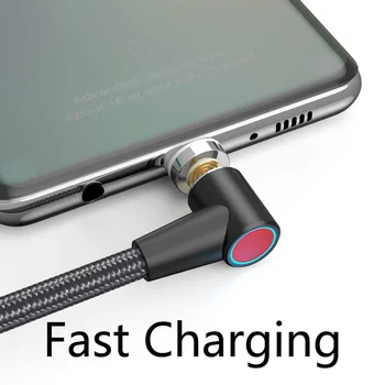 CANDYEIC Magnetické USB Kábel Na iPhone Rýchly Dátový Nabíjací Kábel Pre Xiao Redmi Huawei Honor Andriod Káble Micro Typ-C
