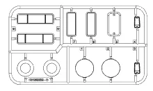 Capo SIXER 1:6 Jimny Samuraj J15828B-D tienidlo lampy NASTAVIŤ RC Crawler možnosť upgrade diely