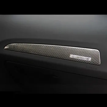 Carbon Fiber Auto Styling Copilot Palubnej Dosky Čalúnenie Pás Pre Audi Q5 2010-2016 Auto Interiérové Dvere Dekorácie Obtlačky