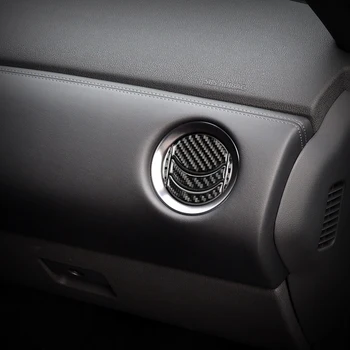 Carbon Fiber Centrálna klimatizácia Zásuvky Pre nissan GTR R35 interiérom AC rám nálepky 2009-Auto Príslušenstvo Styling