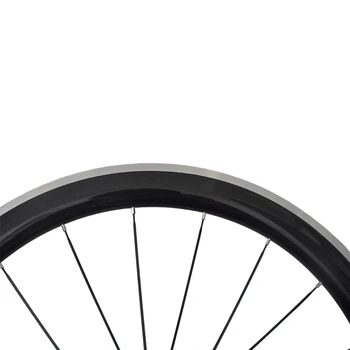 Carbon Fiber Cestnej Bike Kolesá Zliatiny kolesá, Predné Koleso 700 C Clincher Dvojkolesia Alluminum Brzdiace plochy 50mm Zadné Koleso 23 mm