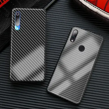 Carbon Fiber dezén tvrdeného skla telefón prípade kryt plášťa pre Xiao Mi 8 9 9T SE Mix 2 2s 3 RedMi Poznámka 5 6 7 8 Pro K20