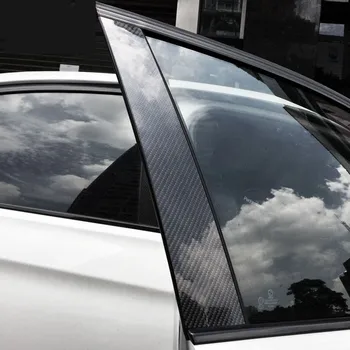 Carbon Fiber Dvere Auta Okno B-stĺpikov Dekoratívny Kryt Výbava Nálepky Na BMW 5 Radu GT E60 F10 G30 Vonkajšie Príslušenstvo, Pás
