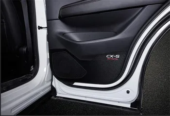 Carbon Fiber Kožené Dvere Anti-kick Pad Ochranu Podložky Pre Mazda Cx-5 2017 2018 2019 Druhú Generáciu Auto, Styling
