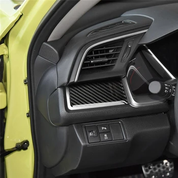 Carbon Fiber, Na Honda Civic 10. 2016 2017 2018 2019 Auto Interiérové Doplnky Carbon Fiber Centrálne Ovládanie Ľavej Výbava