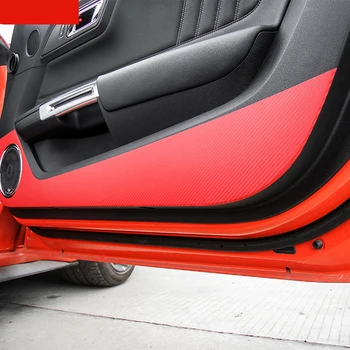 Carbon fiber PVC dvere auta anti-kop nálepka pre ford mustang 2016 2017 2018 2019 2020 6. gt auto príslušenstvo