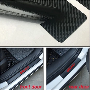 Carbon Fiber Vinylové Nálepky Auto Dvere, Parapetné Chránič Šúchať Dosku Na Ford Galaxy Auto Príslušenstvo