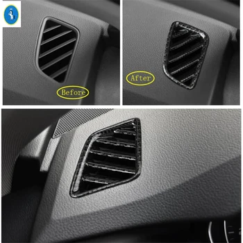 Carbon Fiber Vzhľad Príslušenstvo vnútorné Opravy Kit Pre Audi A4 B9 2017 - 2020 Prevodovky Hlavy Gombík / Vzduch AC / Výťah Tlačidlo Krytu Výbava