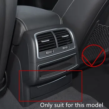 Carbon Fiber Štýl Zadné Cigaretový Zapaľovač Panel Dekorácie Kryt Výbava Pre Audi A6, A7 2012-2018 Nehrdzavejúcej Ocele Auto Príslušenstvo