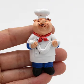 Cartoon tvorivé chlieb kuchár chladnička magne 3d magnety na chladničku Kreslená postavička chladnička nálepky domáce dekorácie, darčeky