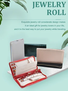 Cestovné Organizátor Krúžok Kotúčoch Kožené Šperky Box Vrece Skladacia Textílie Prípade Držiak Vysokej Kvality, Čína Bavlna