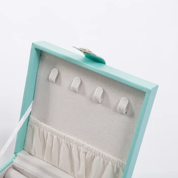 Cestovné PU Kožené Šperky Úložný Box Prípade Držiteľ Náušnice Náhrdelník Organizátor Kozmetické Tašky