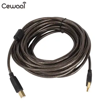 CEWAAL 10M kábla k Tlačiarni za Kábel USB 2.0 Typ A-B Samec Pozlátené Viesť Kábel vodičový kábel Tlačiarne pozlátenej