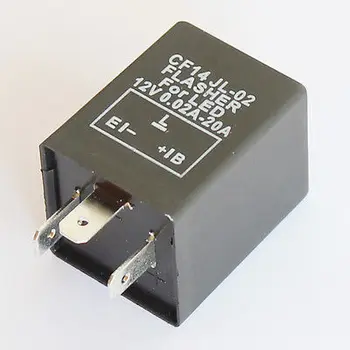 CF14 - 3 Pin Elektronické Moto Auto Flasher Relé Fix LED Hyper Flash Rýchlo Signál