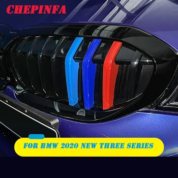 CHEPINFA 3ks ABS Auto Racing Mriežka Pásy Trim Clip M Napájanie Výkon Šport Príslušenstvo Pre BMW G20 Nové Radu 3 2019 2020