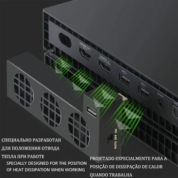 Chladiaci Ventilátor Chladiča Ovládanie pre X Box Xbox One X Konzoly Radič USB Gadget DC 5V Ventilátor Chladničky Ventilador Fanar Ventilátor