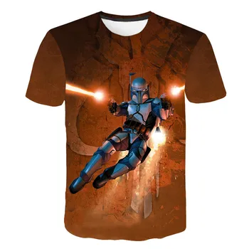 Chlapci 2020 Nové 3D Tlač Star Wars T-shirt chlapcov a dievčatá Krátky Rukáv Funny T-shirt Módne Bežné T-shirt Pohodlné t-shirt