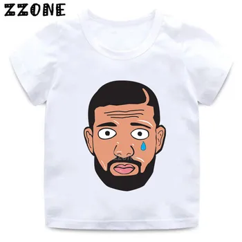 Chlapci a Dievčatá Slávny Rap Spevák Drake Print T shirt Dieťa Deti v Pohode Zábavné Oblečenie pre Deti, Letné Krátke Sleeve T-shirt,HKP5259