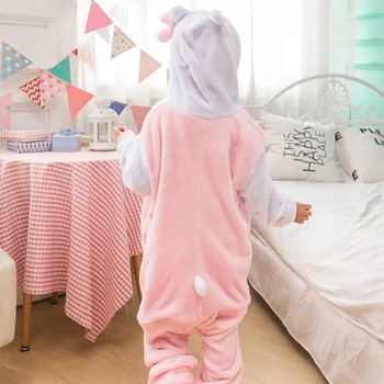 Chlapec Dievča Pyžamo Deti Unisex pijamas Dot Mačka Dieťa Cartoon Zvierat Cosplay Pyžamo Onesie Sleepwear Hoodie