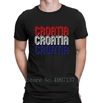 Chorvátsko Futbal Jersey Tričko Retro Tričko Voľné Bežné Bavlna Jar Jeseň Homme List O Vlastné Krku Tričko