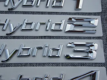 Chrome ABS Plast Kufri Zadných Stranách Listov Odznak Odznaky Znak Emblémy pre BMW Active Hybrid 1 2 3 4 5 6 7 8