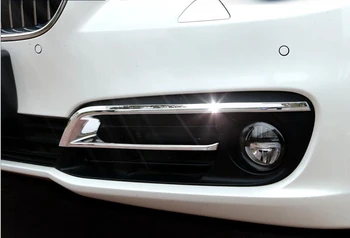 Chrome Auto styling Predné Hmlové Svetlo Lampy Obočie Viečka Prúžok Kryt Výbava Dekorácie-Nálepky Na BMW 5 Series F10 F18 Príslušenstvo