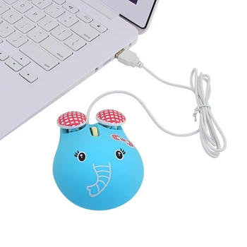 CHYI Káblové Cute Elephant Tvare Počítačovej Myši Mini USB 3D Optické Prenosné Mause 1600 DPI Ergonomický tvar Myši Na pracovnú Plochu POČÍTAČA a Notebooku