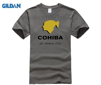 Ciga Cohiba Logo Mužov Krátky Rukáv t-shirt Bavlna Lycra Začiatok Nového Príchodu Módnej Značky T Tričko