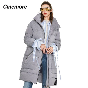 Cinemore 2020 Zimné nový príchod ženy nadol bunda, šedá farba vrchné oblečenie voľné oblečenie, kvalitné zimné kabát ženy Y9060