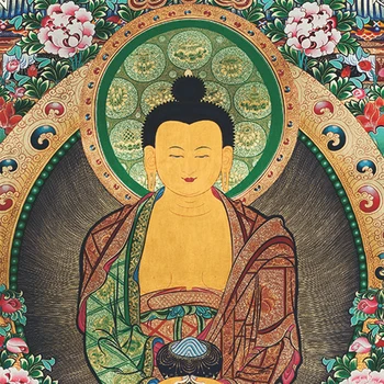 Cjtang Hodváb Tlač Umenie Thangka Tibetskej Výšivky Buddha Thangka Juhovýchodnej Ázii Domova
