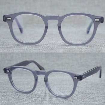 Clip-on Vintage Optické Okuliare, Rám Acetát Okuliare Oliver Johnny Depp okuliare na Čítanie Žien a Mužov Korytnačka Rám Okuliarov