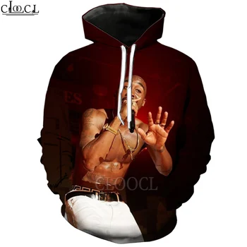 CLOOCL Najnovšie Rapper Amaru Shakur 2pac Tupac 3D Tlač Muži Ženy Hoodie Pár Wild Hoody Módne Harajuku Mikina Streetwear